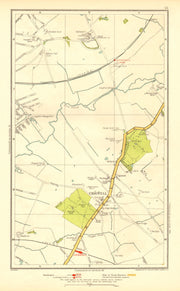 ESSEX. Chigwell Loughton Debden Patch Park River Roding 1937 old vintage map