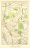 WOOD GREEN. Tottenham Bowes Noel Park West Green Turnpike Lane 1937 old map