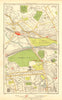 KENSAL. Green/Rise; Acton Harlesden Shepherd's Bush Brondesbury Park 1937 map