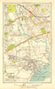 LONDON. Barking Beckton Cyprus New Beckton Wall End 1937 old vintage map chart