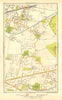 HESTON. Hounslow Lampton Norwood Green Southall North Hyde Sutton 1937 old map