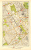 KENSINGTON. Earls Court Fulham Parsons Green Walham Green 1937 old vintage map