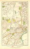 TWICKENHAM. Isleworth Hounslow Strawberry Hill Fulwell; Middlesex 1937 old map