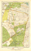 LONDON. Putney Vale Roehampton Barnes Roehampton Park Barnes Common 1937 map