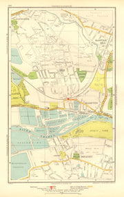 HAMPTON. Hampton Hill Marling Park West Molesey Hanworth Hurst Park 1937 map