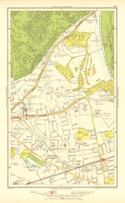 NORBITON. Coombe Kingston Hill Kingston Vale New Malden Malden 1937 old map