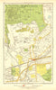 WIMBLEDON. Raynes Park Cottenham Park New Malden Shannon Corner 1937 old map