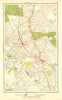LONDON. Lonesome Lower Streatham Norbury Streatham Common Tooting Bec 1937 map