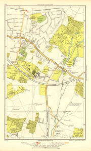 SIDCUP. Foots Cray St Paul's Cray Queen's Hospital Frognal(Q Mary's) 1937 map