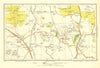 POTTERS BAR. South Mimms Little Heath Brookmans Park Ridge (Herts) 1937 map