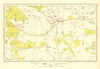 HERTFORDSHIRE. Cuffley Goff's Oak Northaw Potters Bar 1937 old vintage map