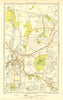 UXBRIDGE. Ickenham Hillingdon Ruislip Cowley New Denham 1937 old vintage map
