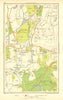 BYFLEET. Brooklands St George's Hill Weybridge Wisley (Surrey) 1937 old map
