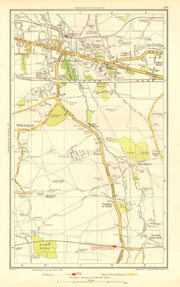 DARTFORD. South Darenth Sutton at Hone Hawley Wilmington (Kent) 1937 old map