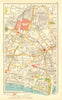 LONDON. City. Tower Liverpool Street Bishopsgate 1937 old vintage map chart