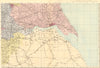 YORKSHIRE (South East). Hull York. Antique county map by GW BACON 1884 old