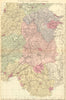 WALES (South East). Glamorgan Brecknock Radnorshire Powys. GW BACON 1884 map