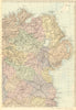 IRELAND (North East). Ulster Meath Louth Cavan Dublin. GW BACON 1884 old map
