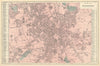 BRADFORD. Manningham Undercliff Horton Bowling. Town plan. GW BACON 1884 map