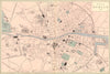 DUBLIN. Antique town plan by GW BACON. Ireland 1884 old map chart