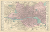 GLASGOW. inc Dennistoun Calton Townhead. Town plan. GW BACON 1884 old map