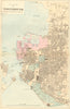 PORTSMOUTH. Portsea Southsea Landport Gosport. Town plan. GW BACON 1884 map
