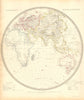 EASTERN HEMISPHERE. Europe Africa Asia Australia. SDUK 1848 old antique map