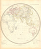 EASTERN HEMISPHERE. Europe Africa Asia Australia. SDUK 1848 old antique map