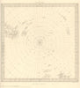 SOUTH POLE ANTARCTIC. Gnomonic Projection. To 45˚ S Latitude. SDUK 1848 map