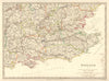 ENGLAND SE. Middx Kent Sussex Surrey Hants Berks Essex Herts. SDUK 1848 map