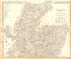 SCOTLAND NORTH. Shows castles & kirks. Inset former county names.SDUK 1848 map