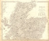 SCOTLAND NORTH. Shows castles & kirks. Inset former county names.SDUK 1848 map