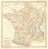 FRANCE IN PROVINCES. Shows provinces <1790. Original hand colour.SDUK 1848 map