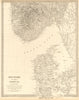 SCANDINAVIA. Denmark and Southern Norway (Norge) . SDUK 1848 old antique map