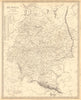 RUSSIA. Eastern Europe. Ukraine Belarus Baltics Finland Georgia. SDUK 1848 map