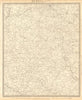 RUSSIA.Kalouga Kharkiv Ukraine Moskva Toula Kursk Riazan Voronej.SDUK 1848 map