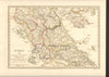GREECE.Corfu Ionian Euboea Kephalonia Saloniki Lepanto Ioannina.SDUK 1848 map