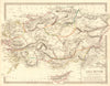 ASIA MINOR ANCIENT. Turkey. Cappadocia Cyprus Galatia Phrygia. SDUK 1848 map