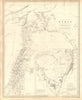 ANCIENT SYRIA. Levant; Sinai.wanderings of the Israelites. SDUK 1848 old map