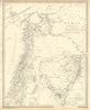 LEVANT. Syria (Modern) ; inset from the Dead Sea to Mount Sinai. SDUK 1848 map