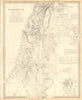 PALESTINE. Hauran. Israel Jordan Syria Lebanon. Jerusalem plan. SDUK 1848 map