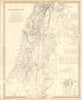 PALESTINE. Hauran. Israel Jordan Syria Lebanon. Jerusalem plan. SDUK 1848 map