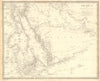ARABIA.Egypt,Nubia,Abyssinia.Persian Gulf;Red Sea.Eritrea Oman.SDUK 1848 map