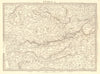 INDIA.Bundelkhand to Khandeish Berar.Gujerat. Goondwana Bhopal.SDUK 1848 map
