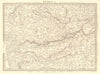 INDIA.Bundelkhand to Khandeish Berar.Gujerat. Goondwana Bhopal.SDUK 1848 map