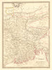 BENGAL BANGLADESH. Chittagong (Chotogram) Sikim Bhutan. SDUK 1848 old map