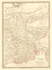 BENGAL BANGLADESH. Chittagong (Chotogram) Sikim Bhutan. SDUK 1848 old map