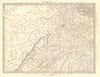RAJASTHAN. India. Delhi Jaipur Marwar Bikaner Mewar Bundelkhand. SDUK 1848 map