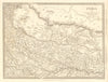 NEPAL AND NORTHERN INDIA. Oude (Awadh) to Allahabad. Gorkha. SDUK 1848 old map