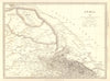 INDIA PAKISTAN. Punjab Garhwal Lahore Sirhind Kashmir China. SDUK 1848 old map